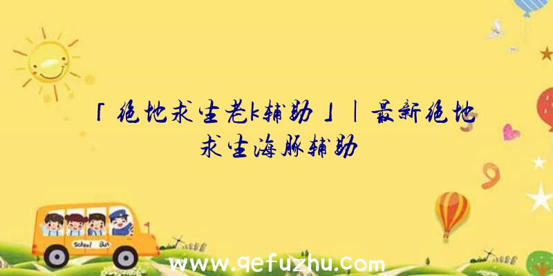 「绝地求生老k辅助」|最新绝地求生海豚辅助